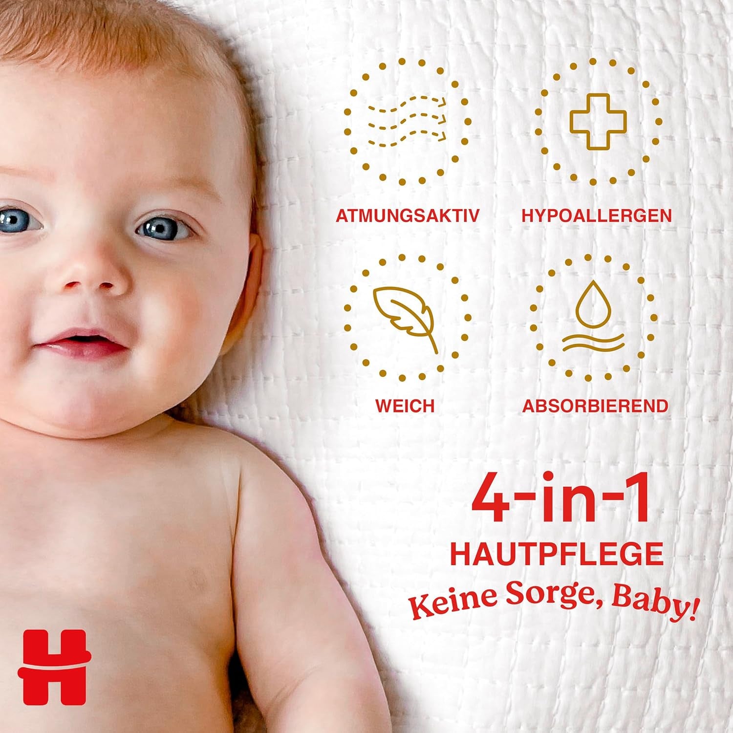 Scutece Huggies pentru nou-născuți, mărimea 2, 116 scutece (2 x 58), cutie pentru jumătate de lună