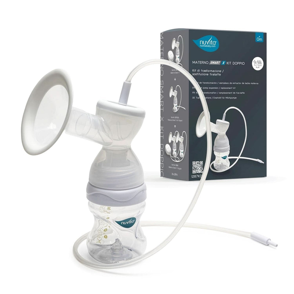Nuvita Efficient set pompă dublă pentru Materno Smart X - 1287KDX | Set complet de accesorii, biberon anti-colic aprobat de Aio Accesorii Hrana si Alaptare Bebe Naty Shop