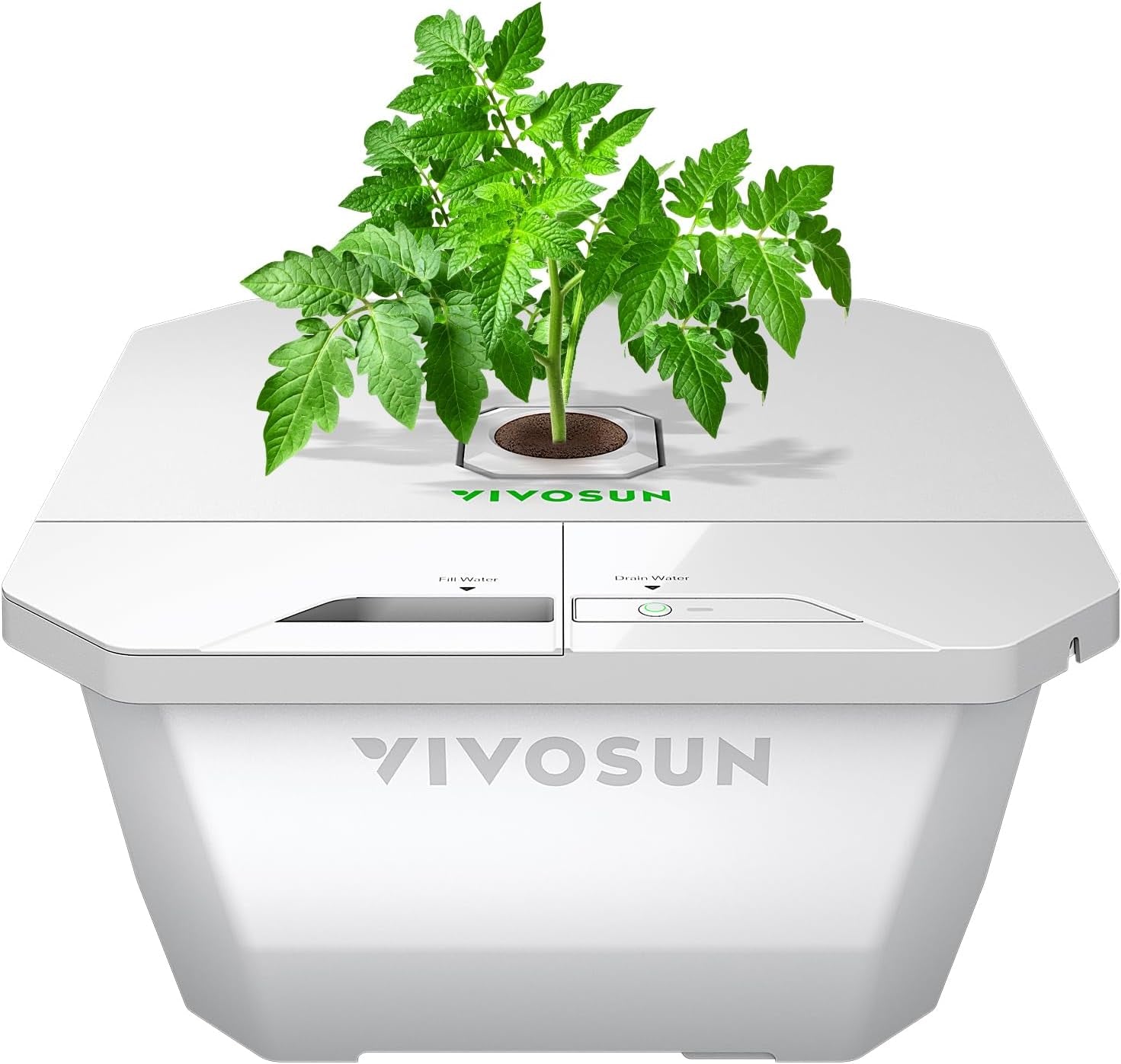 Cutie de creștere inteligentă VGrow All-in-One, sistem profesional cu lampă de creștere Samsung LM301H EVO, sistem avansat de circulație și ventilație, irigare, alimentare cu nutrienți pentru hidroponie de interior