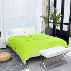 Sourcing Map Cosy pătură cuvertură de pat Soft & cald fleece pătură ca canapea pătură Canapea pătură Living și cuddly pătură Pătură de lână din catifea moale pluș măr verde 150X200Cm Paturi si Cuverturi uxcell