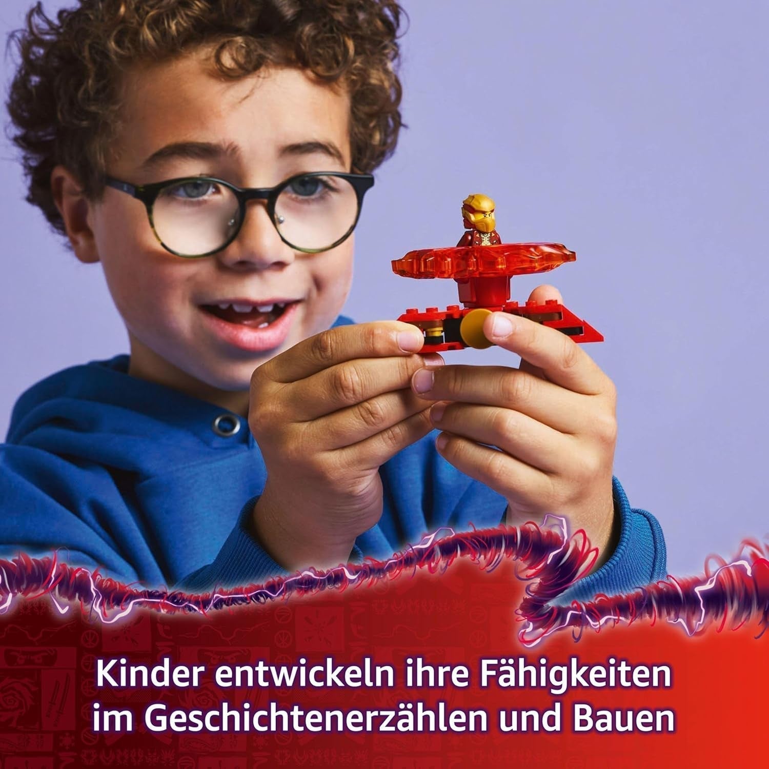 LEGO NINJAGO Kai's Dragon Spinjitzu Spinner - Jucărie Ninja de acțiune cu 2 minifigurine - Set de joacă mic pentru copii - Idee de cadou pentru băieți și fete de la 6 ani 71823 Seturi de constructie Besuche den LEGO-Store