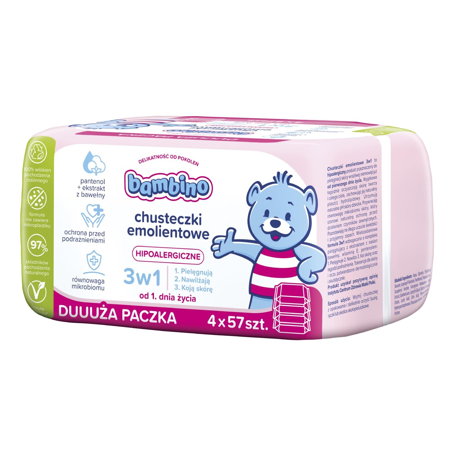 Șervețele 3 în 1 4x57 buc