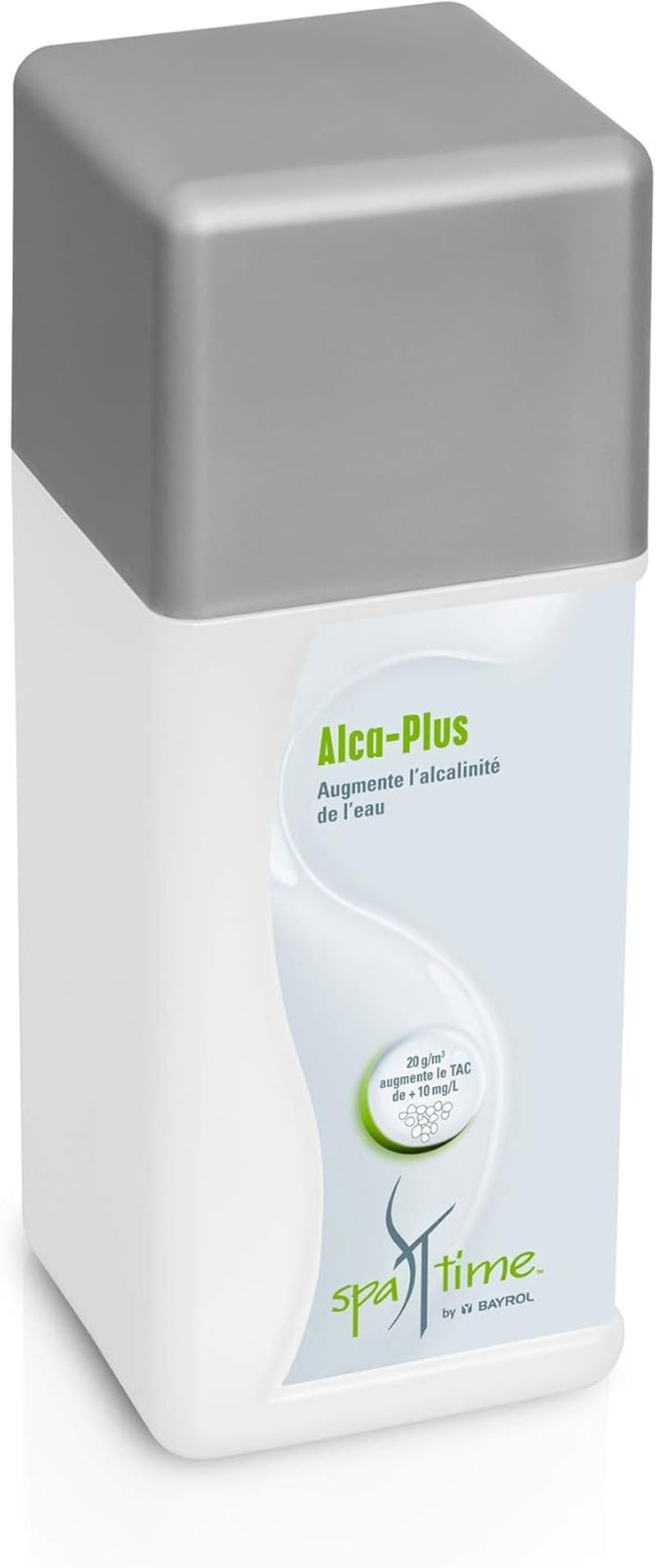SpaTime de la BAYROL - Alka-Plus - 1 kg - Pentru creșterea alcalinității - Stabilizează valoarea pH-ului - Previne deteriorarea suprafețelor și a obiectelor sanitare - Ușor solubil și delicat cu materialele