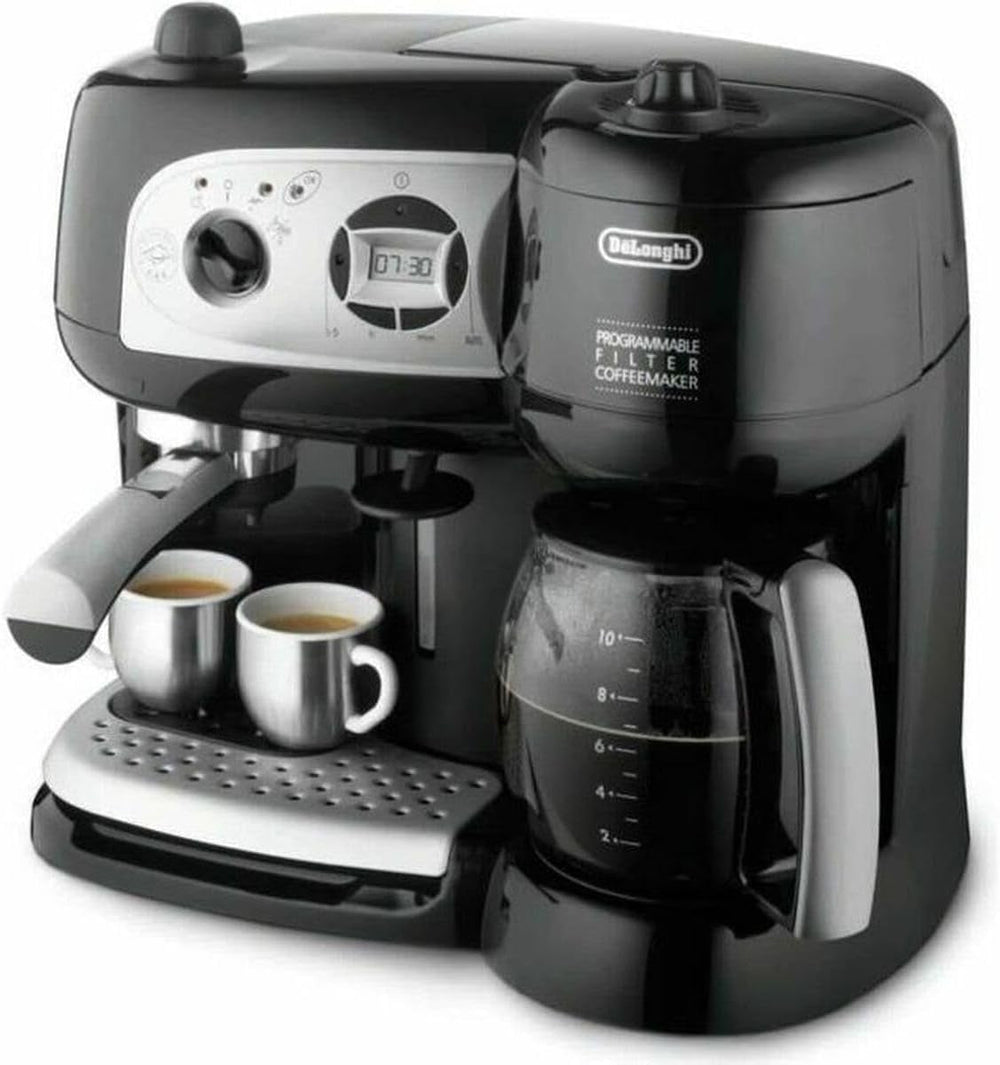De'Longhi BCO264.1 Espressor și aparat de cafea într-unul singur, cu pompă, negru, 38 x 24 x 35 cm