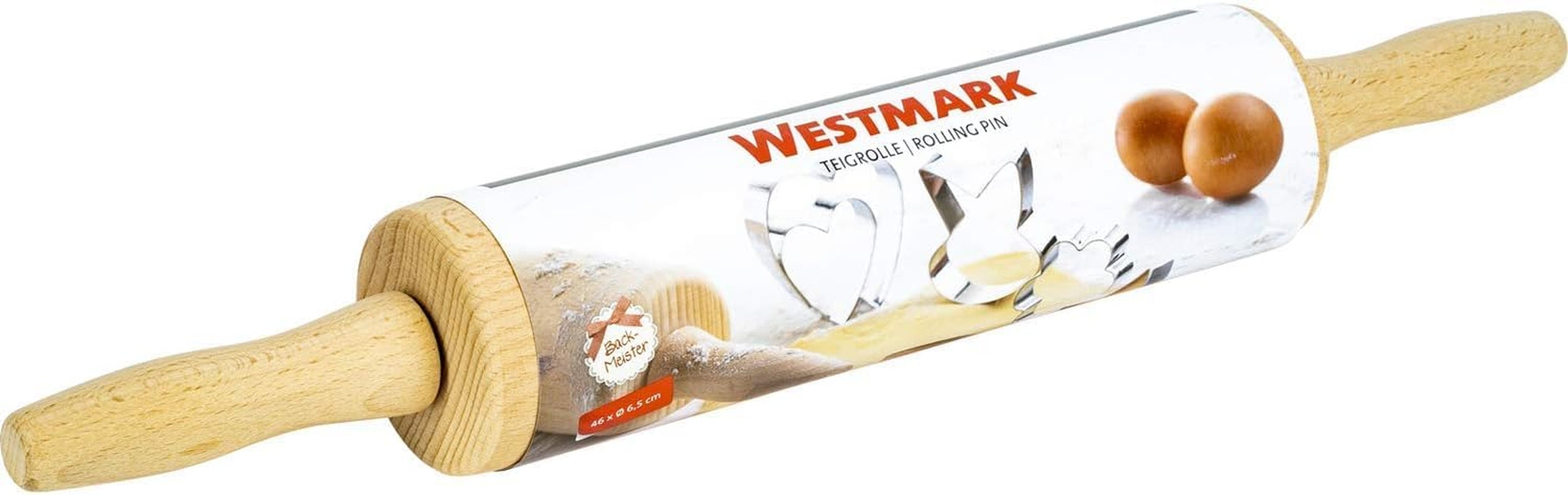 Sucitor/rolă de patiserie Westmark, din lemn de fag, lungime: 46 cm, lemn, Woody, maro deschis, 30012270