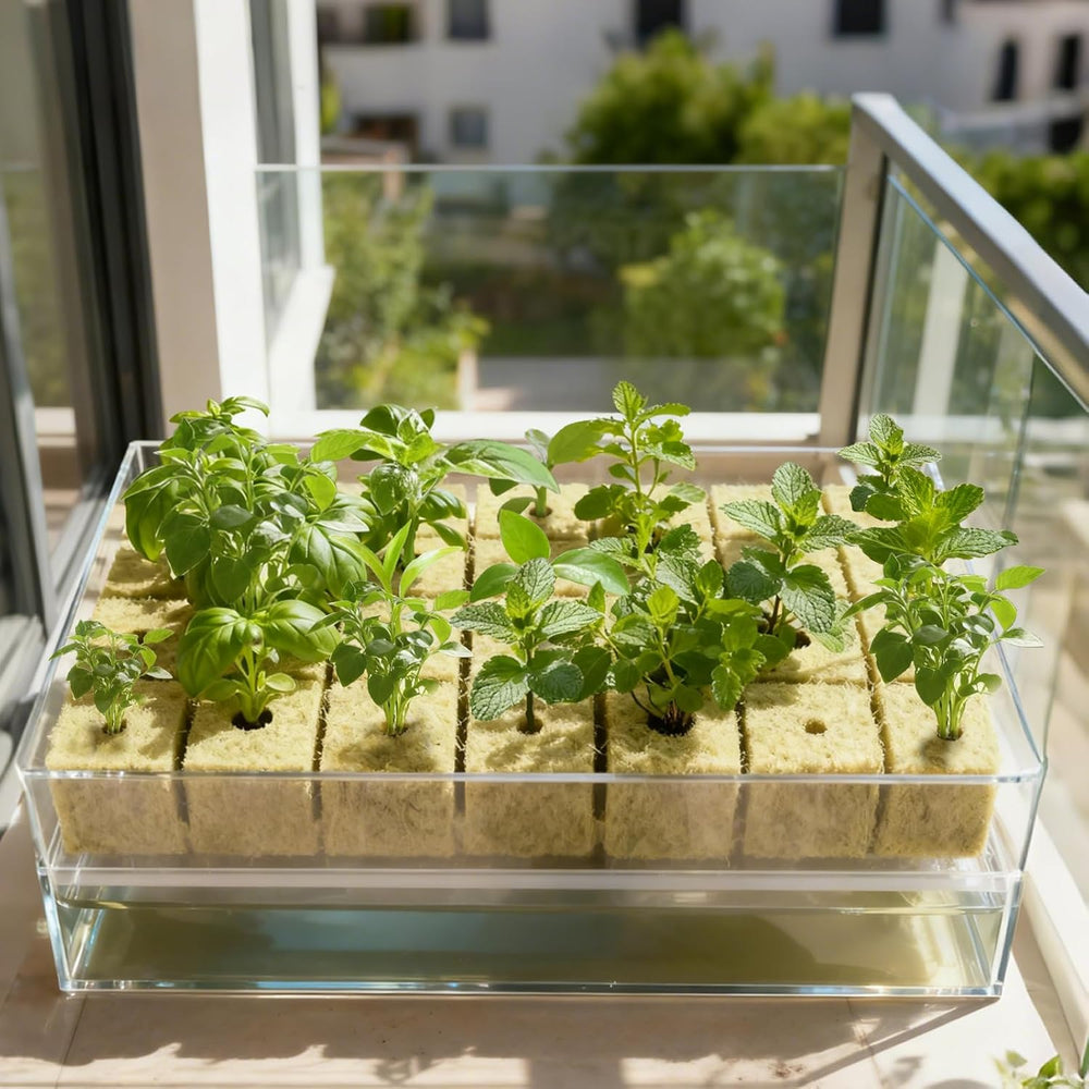 100 cuburi din vată de rocă pentru înmulțire, 25x25x25 mm, cu mănuși, izolație din vată de rocă, cuburi de înmulțire Easy Plug, cuburi din vată de rocă pentru hidroponie, butași, înmulțire fără sol