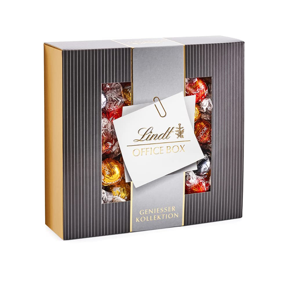 Lindt Chocolate LINDOR Home Office Box, diverse cantitati si modele Bomboane de Ciocolata Naty Shop 935 grame Lindt Office
