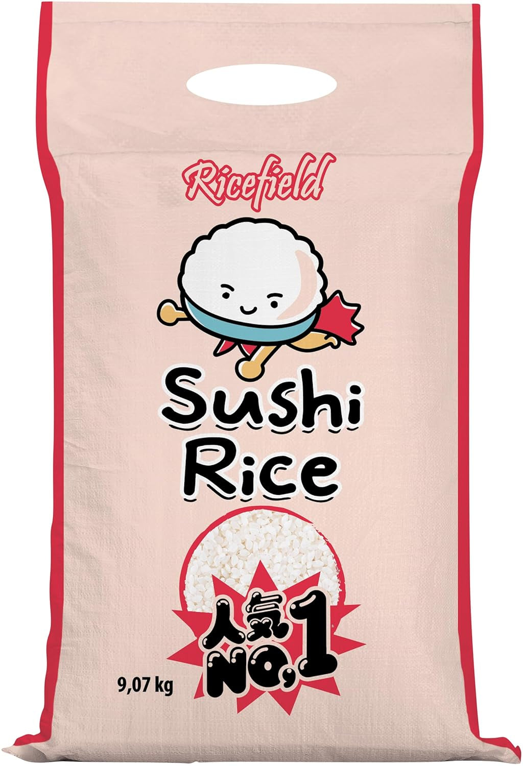 Orez RICEFIELD pentru Sushi, Boab Rotund, Japonica - 1 x 9,07 kg