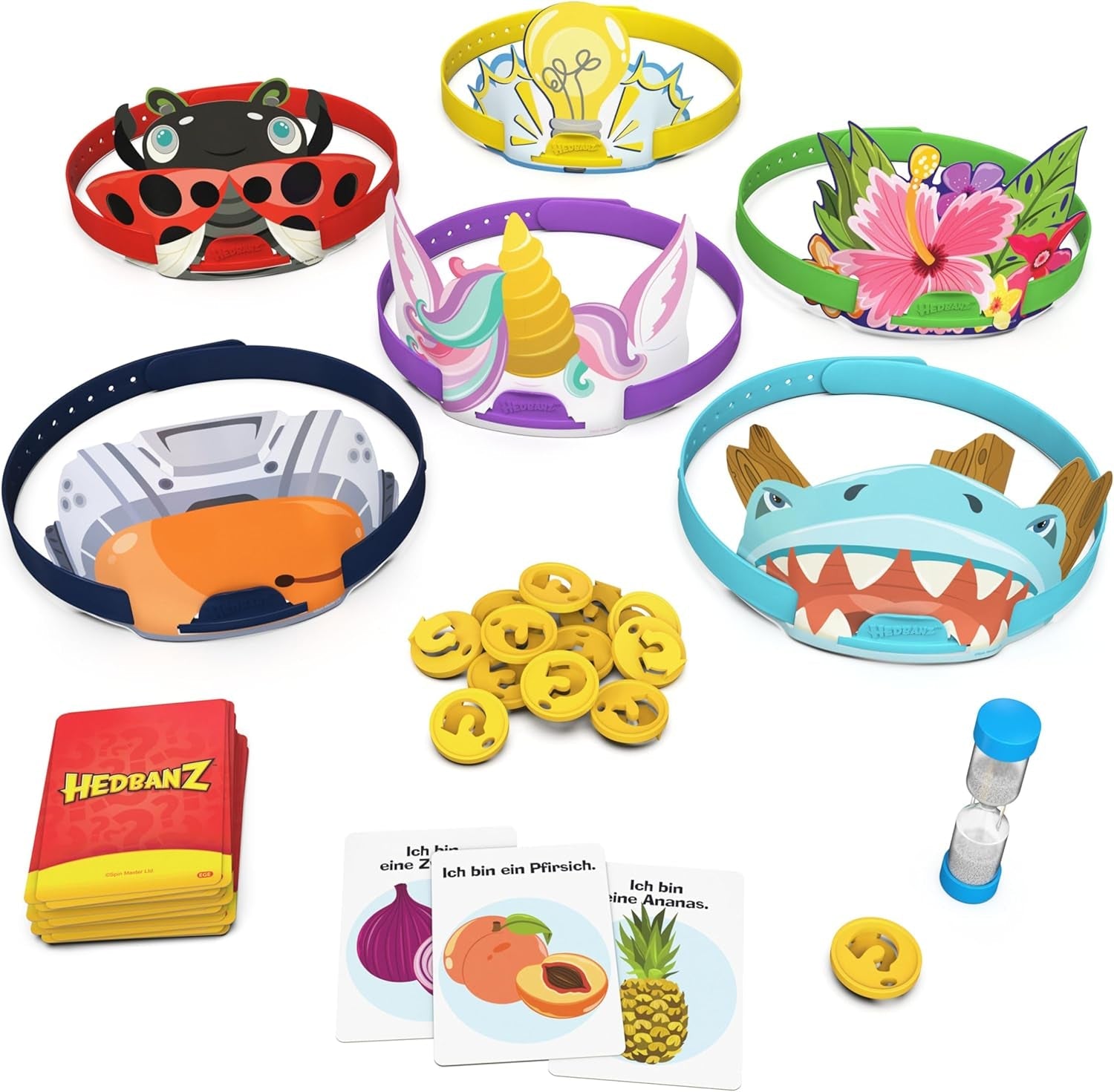 Spin Master Games - Hedbanz, jocul de ghicit rapid pentru întreaga familie, ediție nouă (2025) cu componente de joc excelente, pentru 2-6 jucători cu vârsta de 6 ani și peste