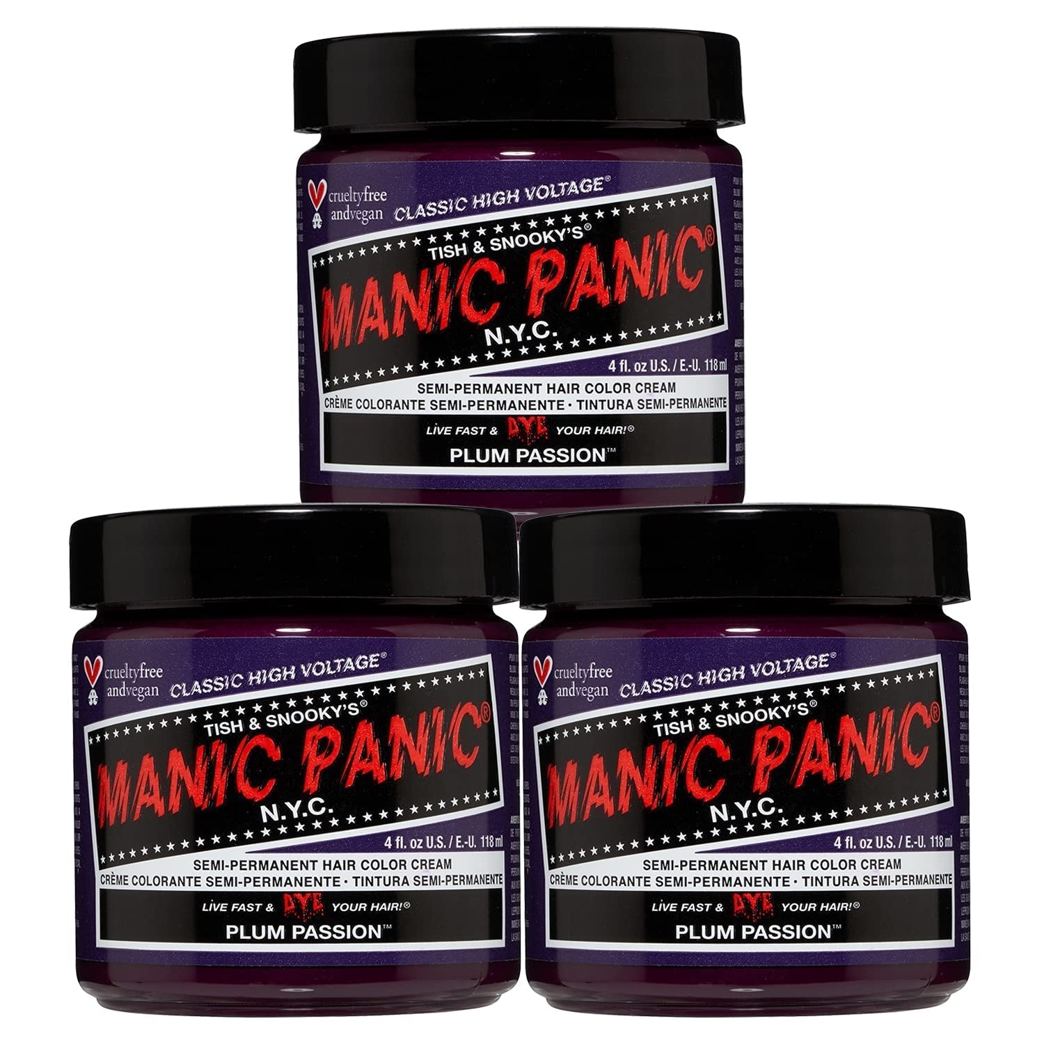 Manic Panic Electric Lizard Classic Cream, vegan, fără cruzime, vopsea de păr verde semipermanentă 118ml