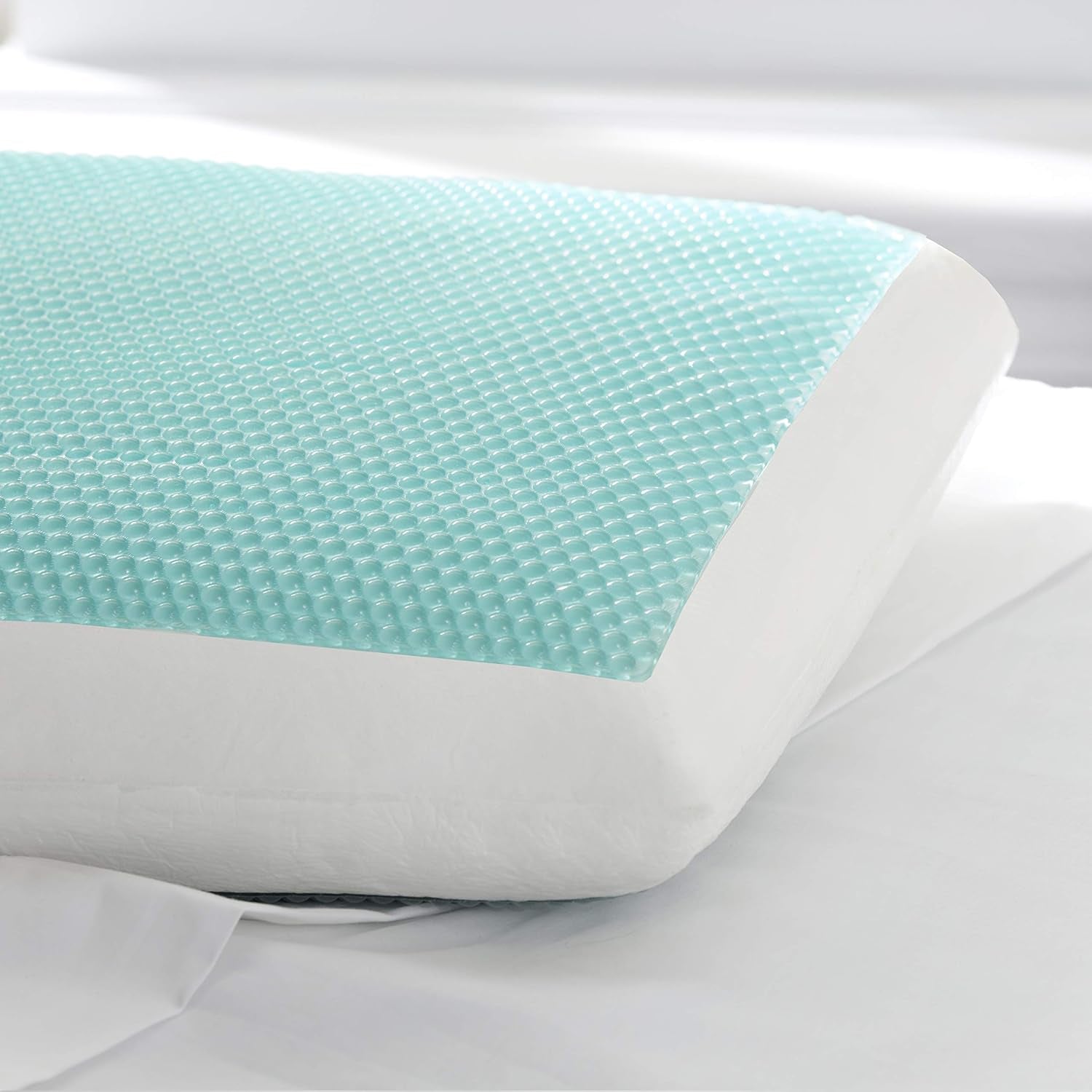 Sealy SE '19 Essentials SM Aqua Bubble Gel Sheet, 1 pernă MC (US), alb, 61 X 40 X 14 cm Perne standard Naty Shop