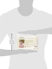 Eco by Naty Babycare, Șervețele umede ecologice pentru bebeluși, fără parfum, 56 de scutece