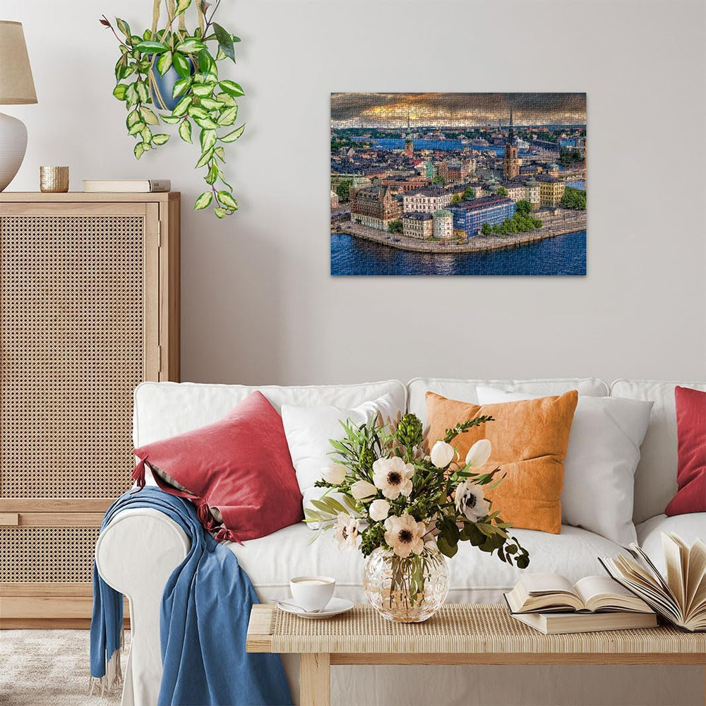 Ravensburger Puzzle Locuri scandinave 12000114 - Stockholm, Suedia - puzzle jigsaw de 1000 de piese pentru adulți și copii de peste 14 ani Puzzle Naty Shop