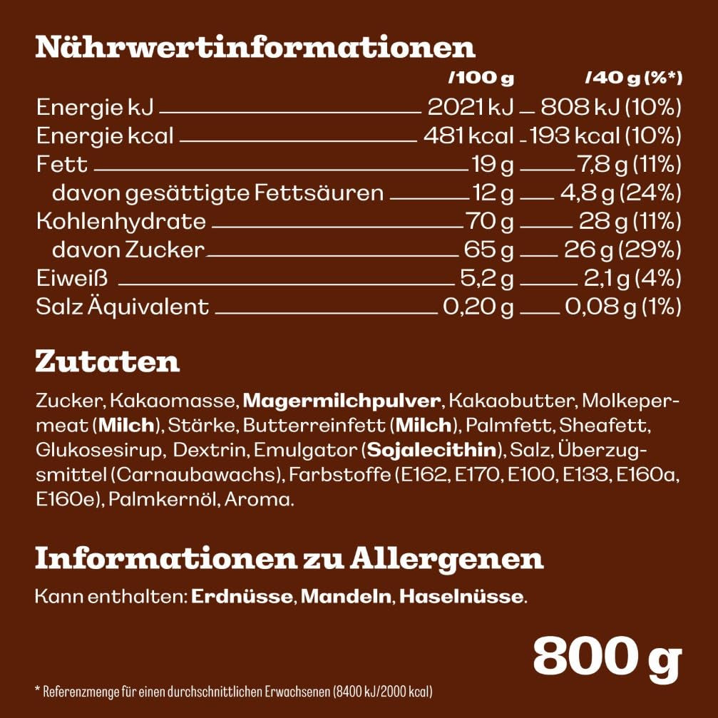 Pachet mare de ciocolată M&M's, Linte crocantă cu ciocolată și glazură colorată de zahăr, Mix pentru petreceri, 1 x 800 g, Bomboane cu tematică de fotbal american