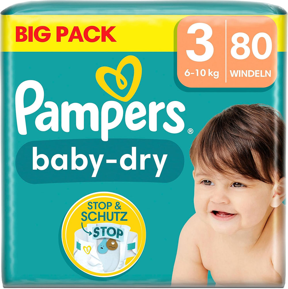 Pampers (Versiunea Veche), Chiloți, Mărimea 4, 9kg-15kg, Pachet de trei (1 x 88 scutece)