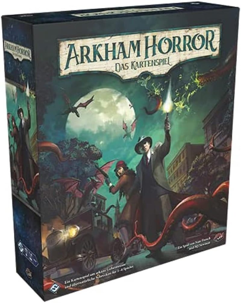 Fantasy Flight Games, Arkham Horror: LCG, Joc de bază, Joc pentru experți, Joc de cărți, 1-4 jucători, Vârste 14+, 45+ minute, Germană, Multicolor, Colorat