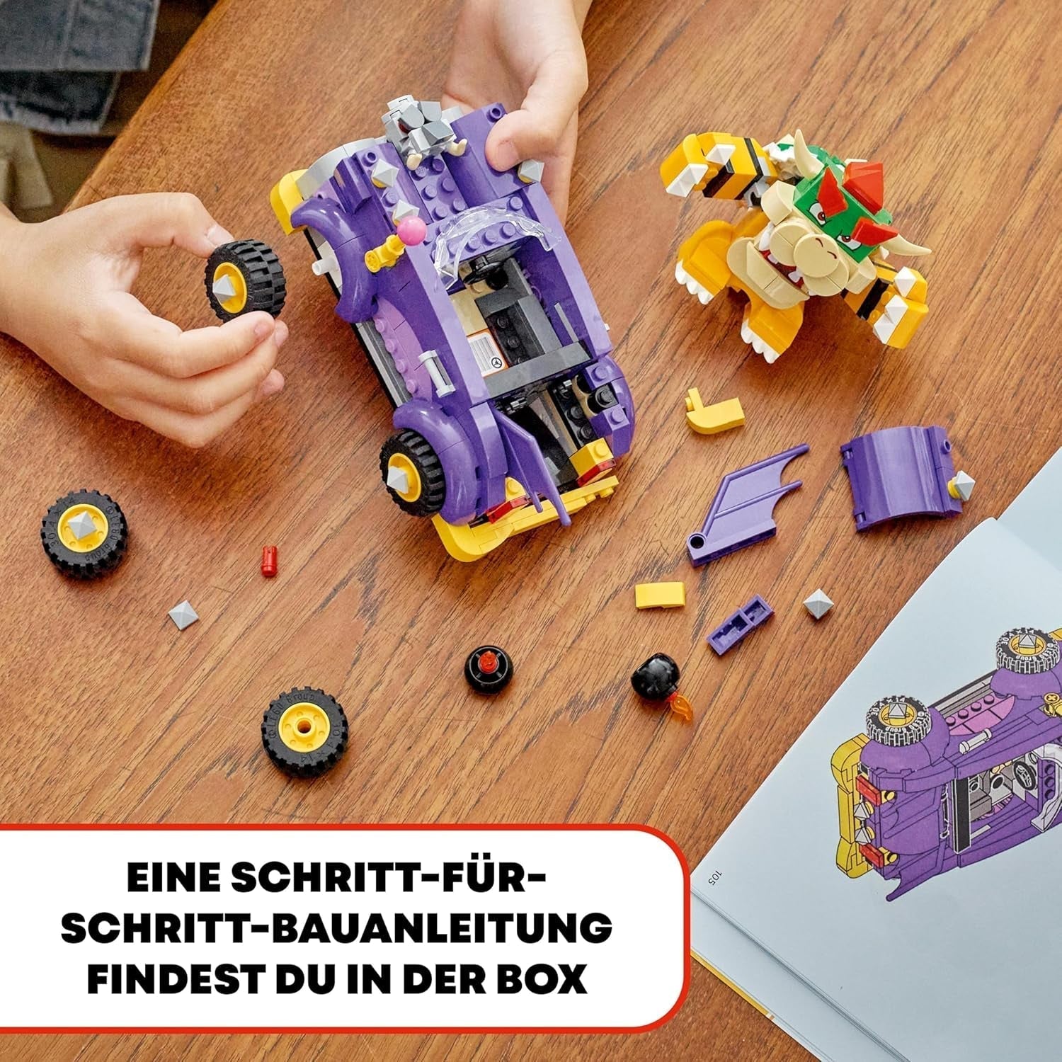 LEGO Super Mario Bowser's Monster Cart - Set de expansiune, jucărie pentru mașină cu figura Bowser pentru băieți și fete, set cu un singur personaj, cadou de gamer pentru copii de la 8 ani 71431 Seturi de constructie Besuche den LEGO-Store