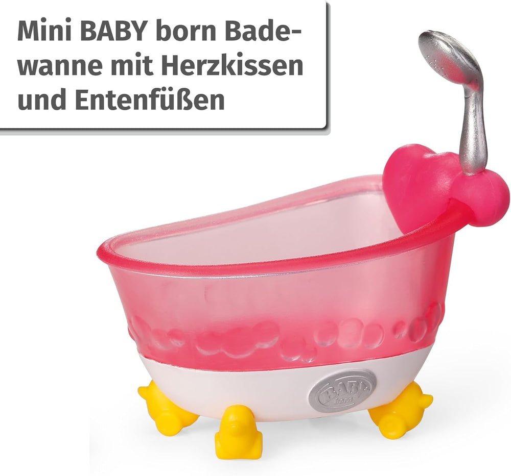 BABY Born Minis set de joacă pentru cadă cu păpușă Minis Amy și rață, 906101 Zapf Creation Papusi Naty Shop