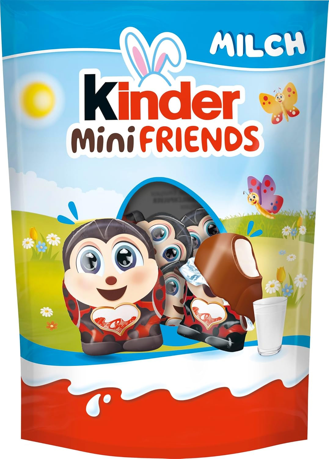 Kinder Joy pachet de 2 – O jumătate cu cremă delicioasă de lapte și cacao și biluțe crocante, iar cealaltă jumătate cu o surpriză grozavă – ciocolată de Paște, dulciuri de Paște – cadou de Paște – 40g