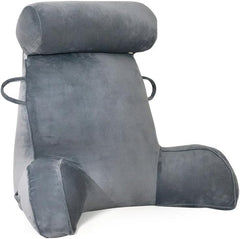 Pernă de citit Mingfuxin pentru pat, pernă de pat cu rolă detașabilă pentru gât și braț de susținere superior pentru a sta în pat, canapea, podea, pernă de citit cu spătar pentru adulți, pernă de spate pentru citit, vizionat la televizor