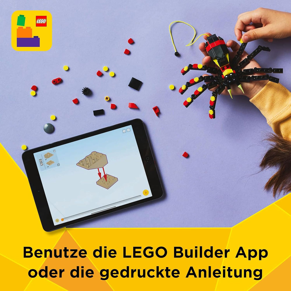 LEGO Creator 3in1 Wilde Tiere: Überraschungsspinne - Spielzeug zum Umbauen in eine Skorpion Figur oder Schlange - Bauset mit 3 Modellen - Geschenk für Jungen und Mädchen ab 7 Jahren 31159