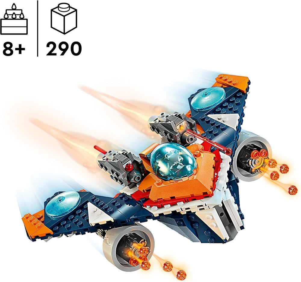 LEGO Marvel Rockets Spaceship Vs. Ronan, set cu navă spațială construibilă, jucărie cu supereroi din Gardienii Galaxiei cu figuri, cadou pentru băieți și fete de la 8 ani 76278 Seturi de constructie Besuche den LEGO-Store