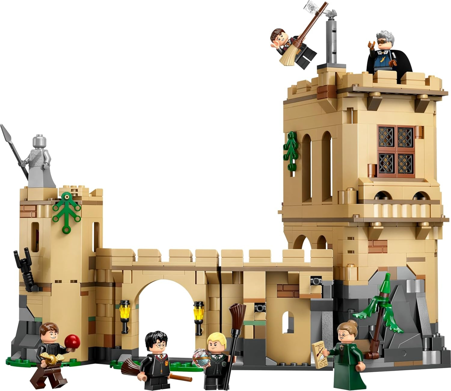 Castelul Hogwarts LEGO Harry Potter: Lecții de zbor, set de joacă de aventură cu 6 minifigurine de colecționat, inclusiv Draco Malfoy și profesorul Mcgonagall, set de joacă de rol pentru băieți și fete de la 9 ani 76447 Seturi de constructie Besuche den LEGO-Store