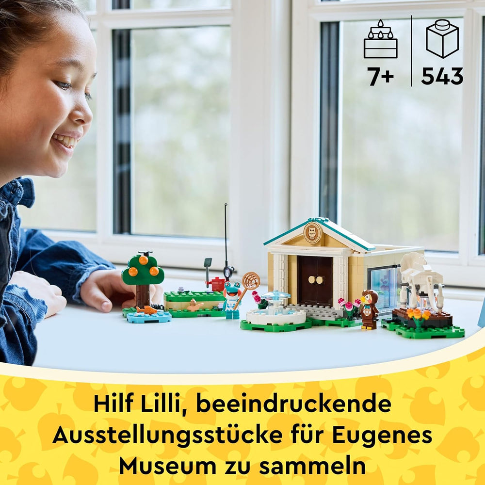LEGO Animal Crossing - Eugens Museumssammlung - Interaktives Spielset mit Eugen & Liliane Minifiguren, Dinosaurierfossilien & Zubehör - Gamer Geschenk für Mädchen & Jungen ab 7 Jahren - 77056