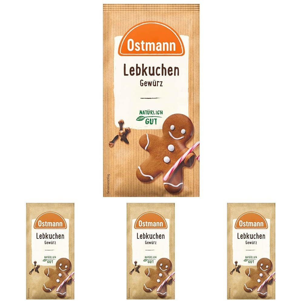 Ostmann Gewürze – Lebkuchen-Gewürz | Gewürzmischung für Leb- und Honigkuchen | Ideal für Gebäck & Desserts in der Winter- und Weihnachtszeit | 15 g im Beutel