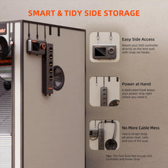 Cort de creștere Spider Farmer Pro 70x140x200 cm, cu ușă rulantă, fereastră de observare, panou de podea detașabil, material textil Mylar 2000D, pentru cultivare hidroponică în interior cu SF4000, G4500, SE4500