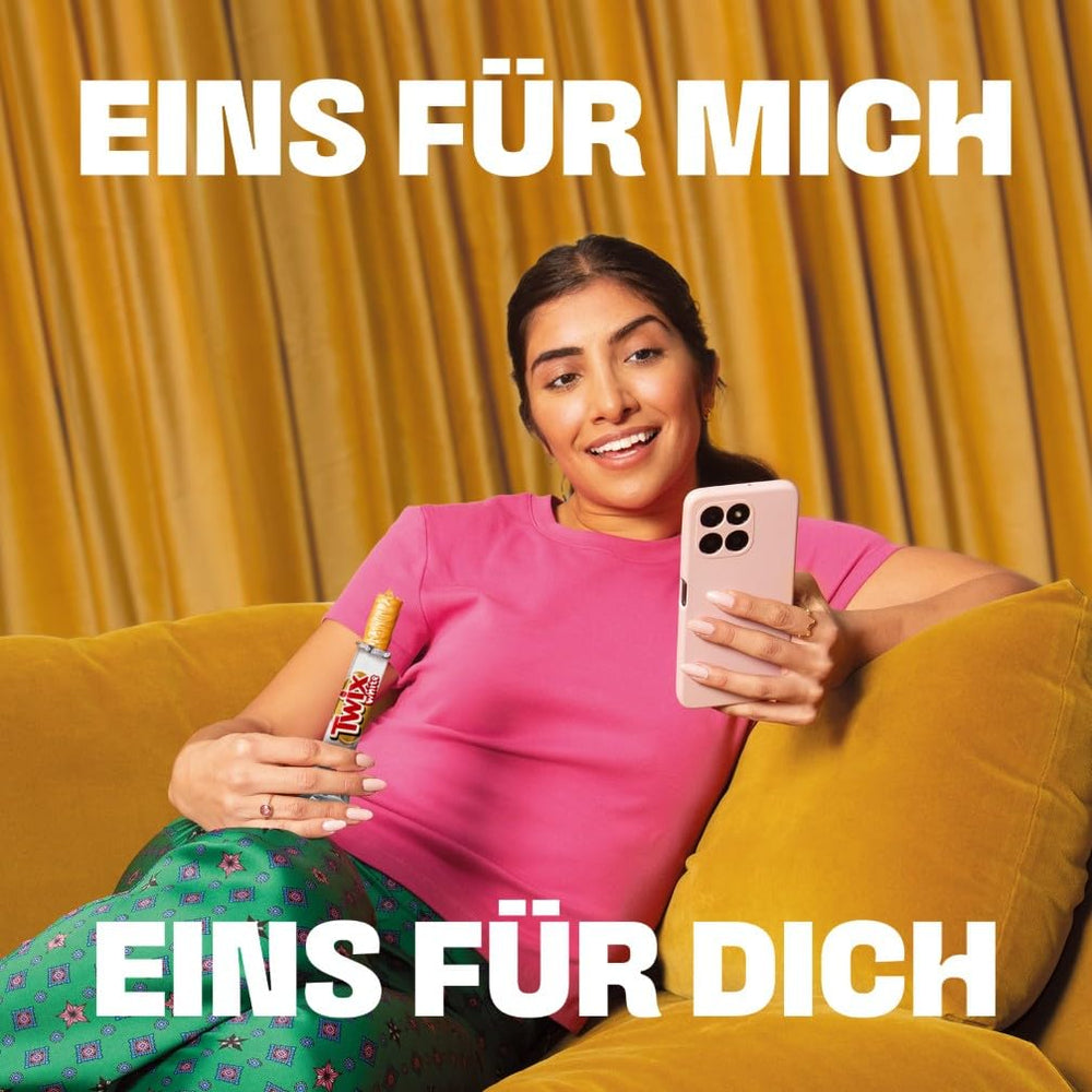 Batoane Twix de ciocolată albă; caramel, biscuiți, ciocolată albă; pachet multiplu de ciocolată; 5 batoane (5 x 46 g)