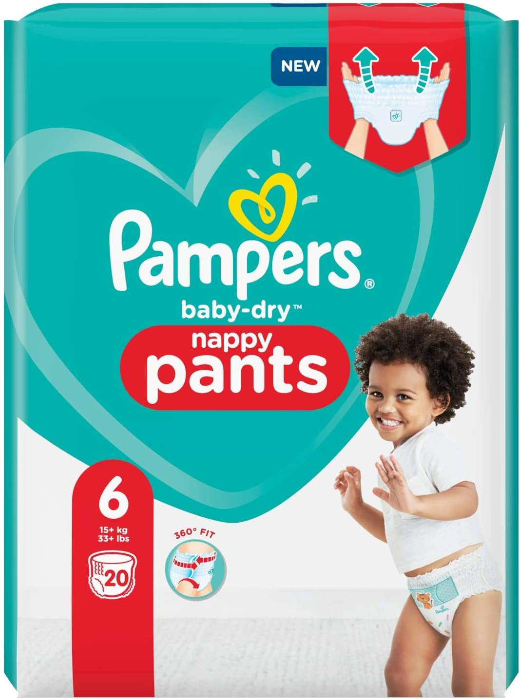 Scutece Pampers 81657566 Baby-Dry Pants, albe