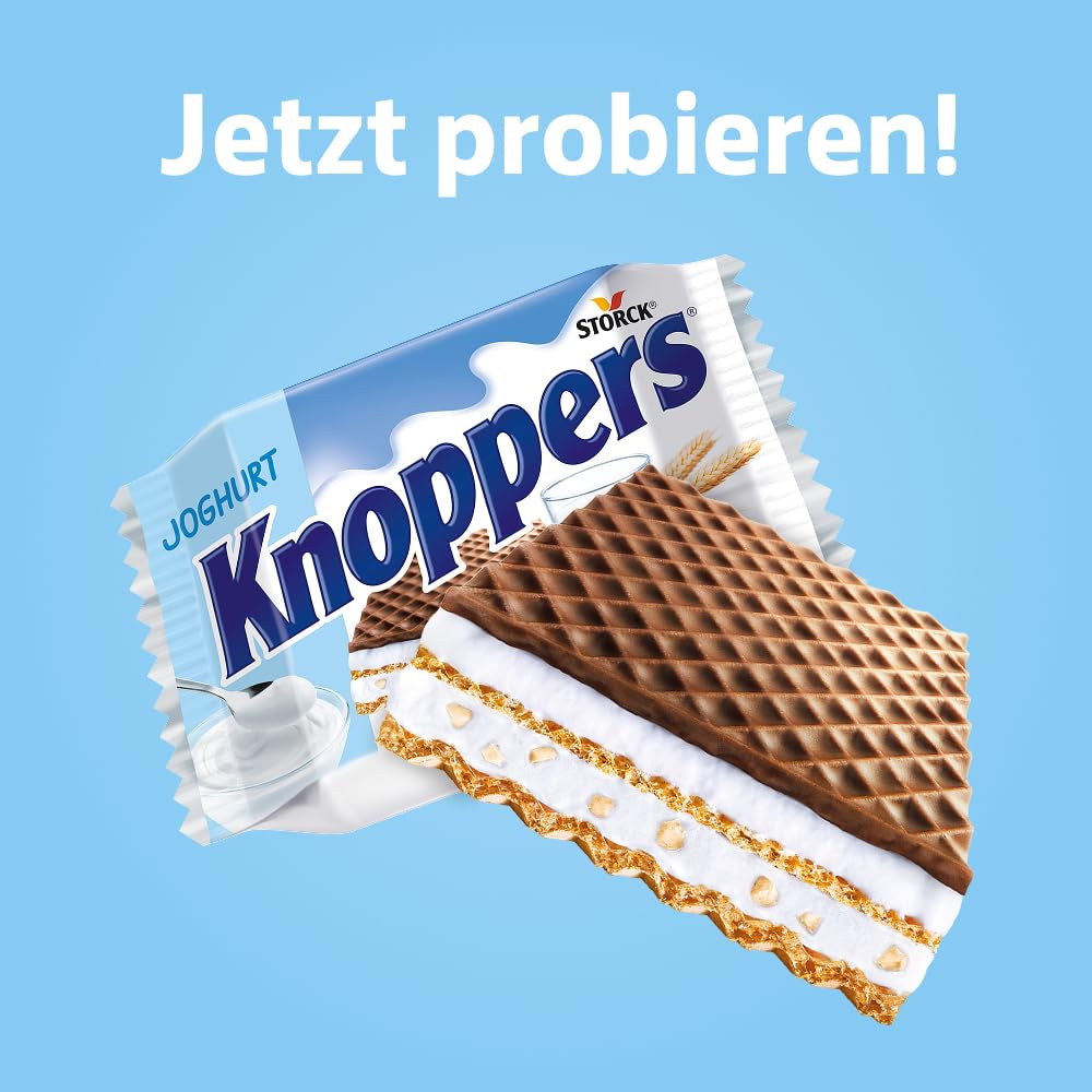 Iaurt – 4 x 200 g – Felii de napolitană umplute cu iaurt și cremă de nuga, alune de pădure și cacao