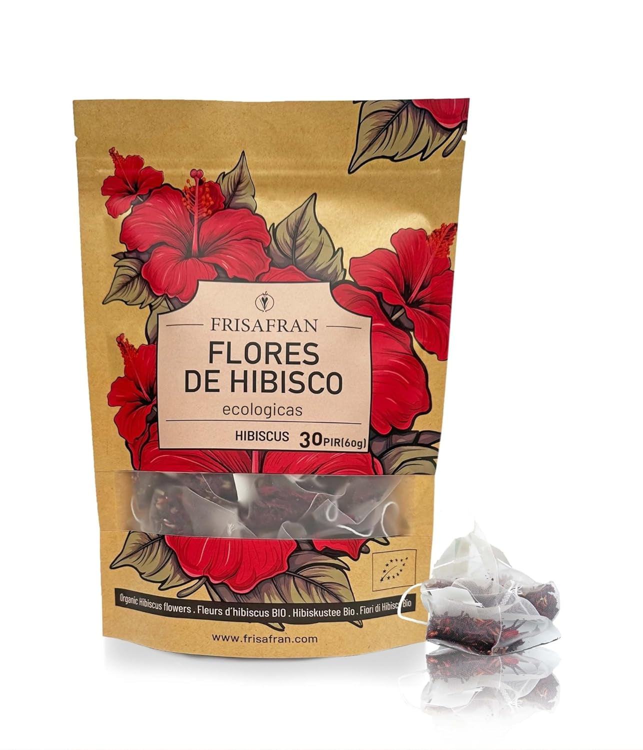 FRISAFRAN | Ceai verde organic Mint Gunpowder în piramide 30 unități | 60G | Antioxidant | Ceai verde japonez | Digestiv | Băutură răcoritoare | Infuzie de mentă | Ceai pur | Frunze de mentă | Cald-rece