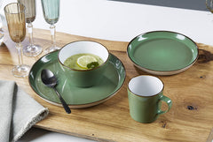 Ritzenhoff & Breker Kombiservice Visby, 16-teilig, Blau/Grün, Steinzeug, 277258