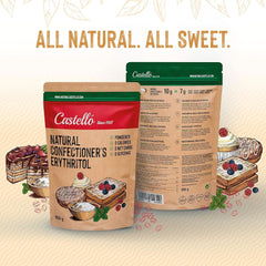 Eritritol natural - Zahăr de glazură | 10G = 7G zahăr, 850 grame Indulcitori Naty Shop