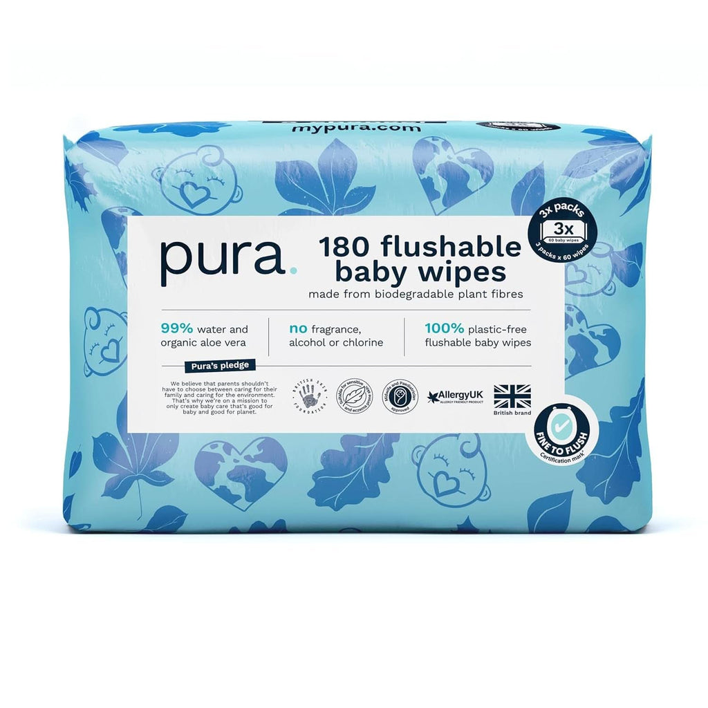 Șervețele ecologice pentru pielea sensibilă a bebelușului, 99% apă, fără plastic, biodegradabile, pentru pielea sensibilă, predispusă la eczeme, nou-născuți Servetele Umede Bebelusi Naty Shop