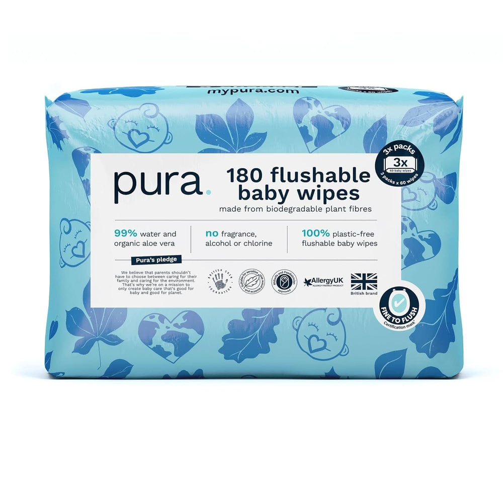 Șervețele ecologice pentru pielea sensibilă a bebelușului, 99% apă, fără plastic, biodegradabile, pentru pielea sensibilă, predispusă la eczeme, nou-născuți Servetele Umede Bebelusi Naty Shop