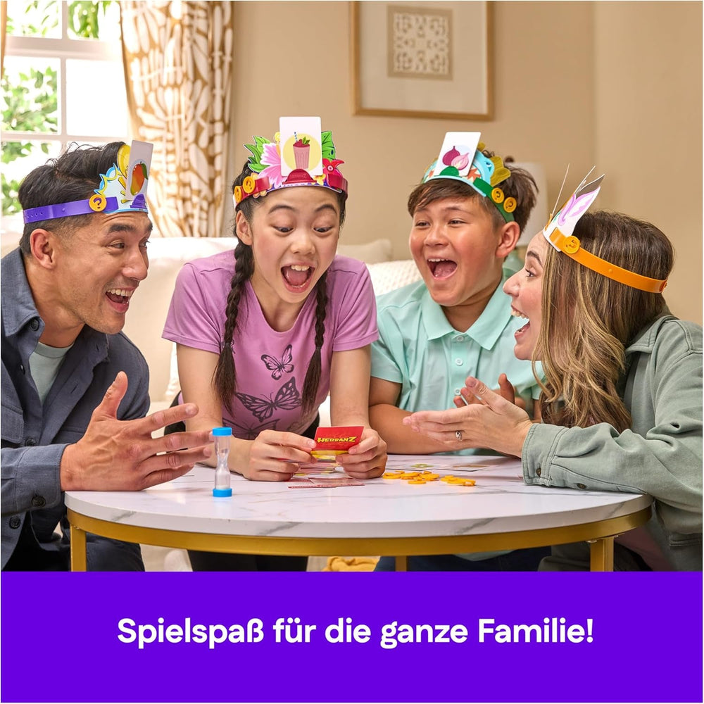 Spin Master Games - Hedbanz, jocul de ghicit rapid pentru întreaga familie, ediție nouă (2025) cu componente de joc excelente, pentru 2-6 jucători cu vârsta de 6 ani și peste