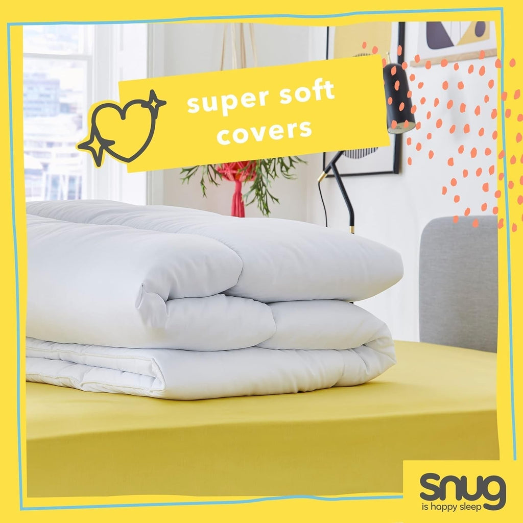 Plapumă Snug Just Right, 10.5 tog, fibră goală, alb, pat dublu Plapumi si pilote Naty Shop