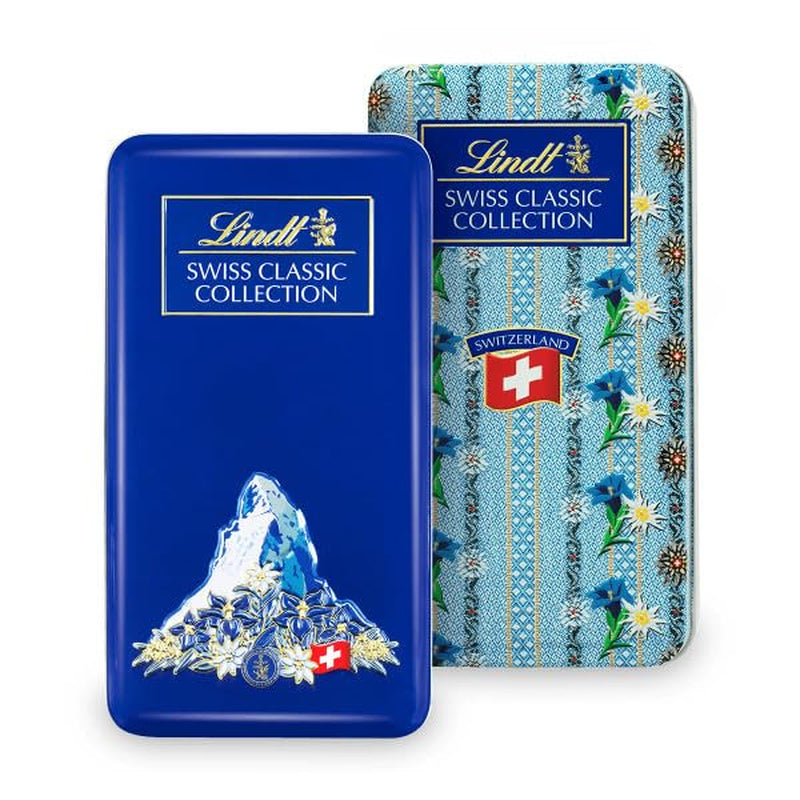 Cutie de ciocolată Lindt Swiss Classic Collection | Batoane de ciocolată cu lapte | Mini batoane de ciocolată | 185g | Cadou de ciocolată