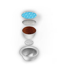 96080093/M Kaffee-Kapseln Napoli, Alu, 16 Stück (Packung mit 4)