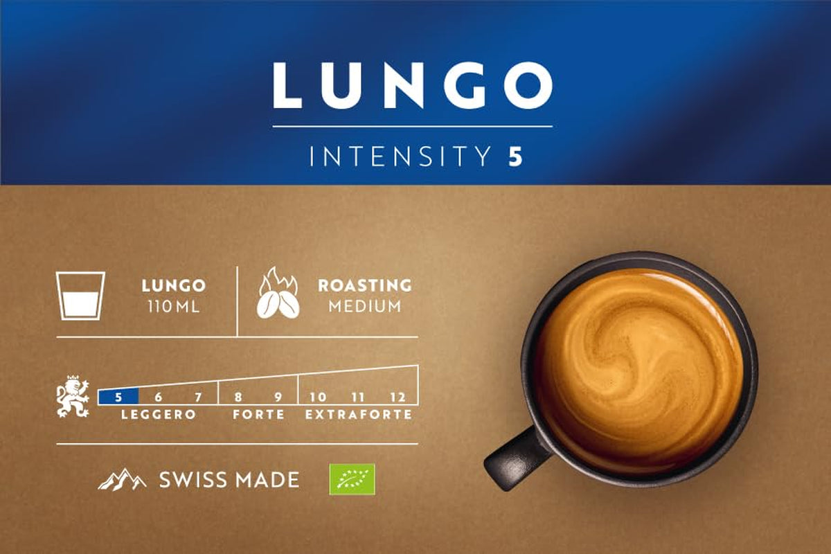 Café Royal Professional Pads, Bio Lungo, 50 Nespresso (R) Professional kompatible Pads für Office und Gastronomie, Bio und Fairtrade zertifiziert, 100 Prozent Arabica, Intensität 5