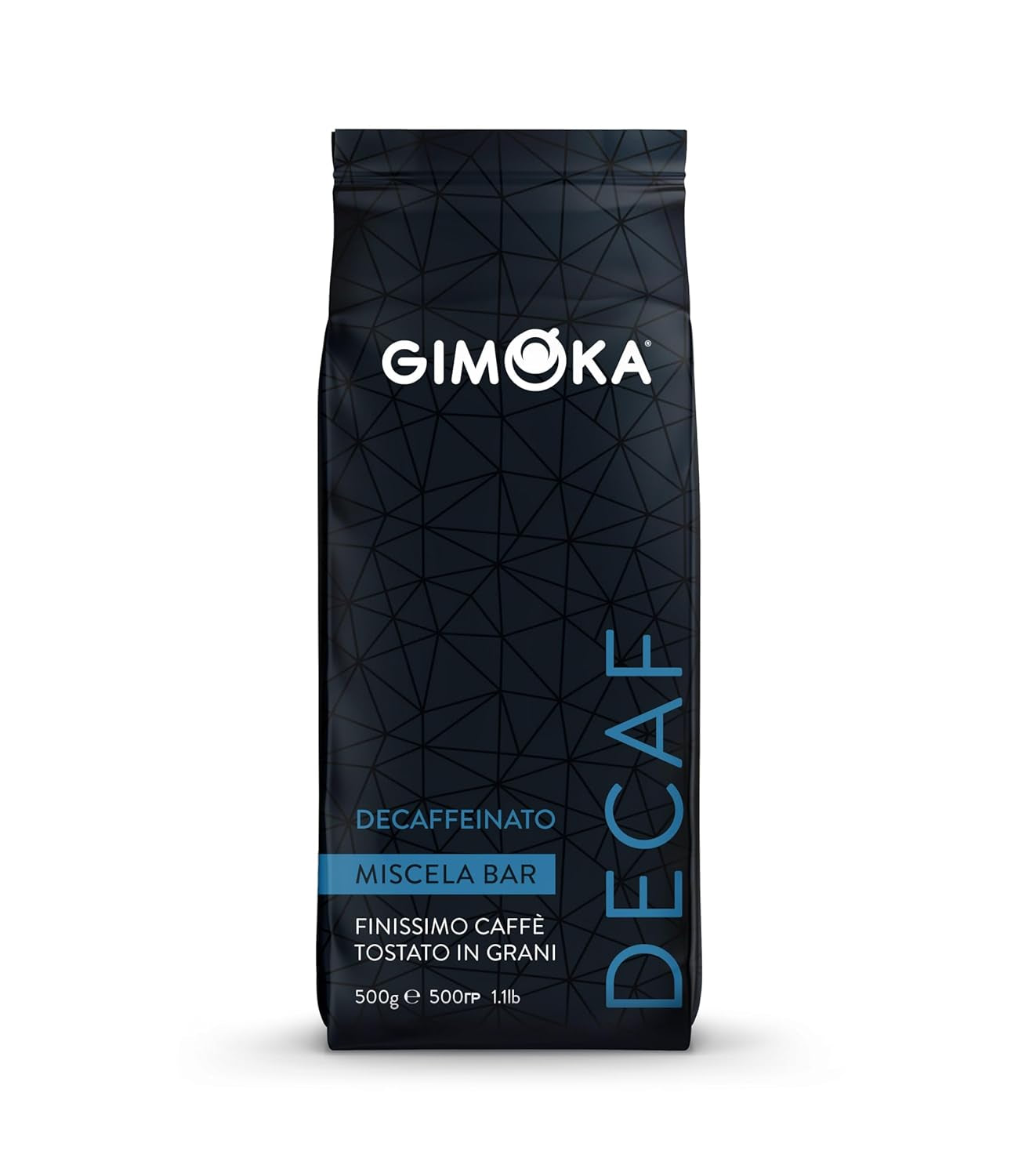 Gimoka - Cafea boabe, 1 Kg Cafea Naty Shop 500 grame Decaffeinato Bar