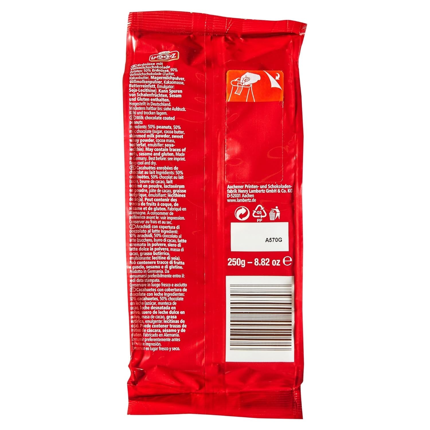 Ciocolată cu lapte Peanut Mountains (250 g)