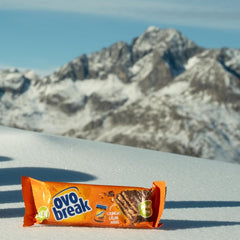 Ovomaltine OVO BREAK Napolitană și Baton de Ciocolată - o gustare crocantă cu gustul inconfundabil al popularei noastre Creme Crocante, natural fără ulei de palmier (4 x 39g)