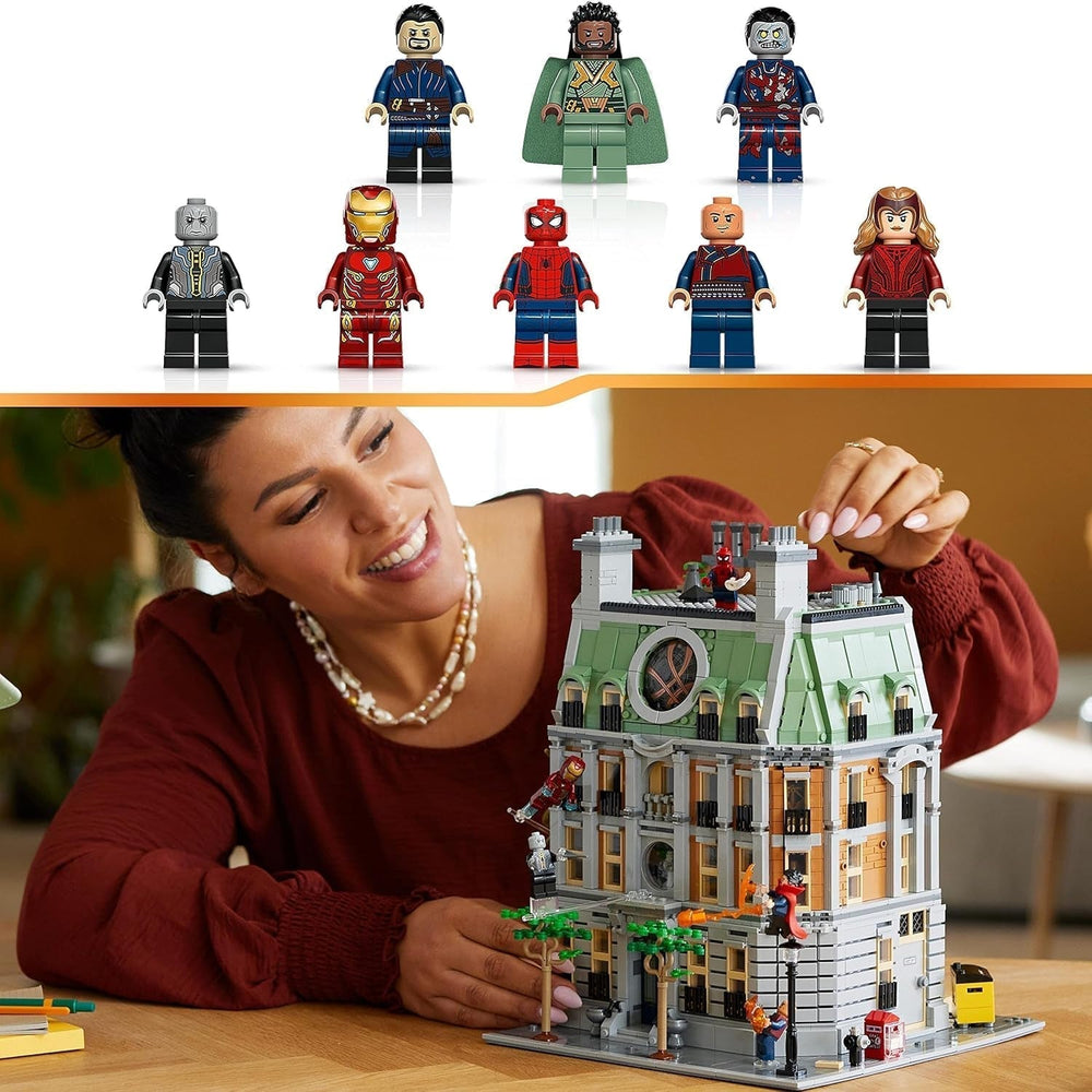 LEGO Marvel Sanctum Sanctorum, set de construcție modulară cu 3 etaje, cu minifigurinele Doctor Strange și Iron Man, casă de jucărie din Avengers: Endgame, obiect de colecție pentru fani, decor grozav pentru cameră 76218 Seturi de constructie Besuche den LEGO-Store