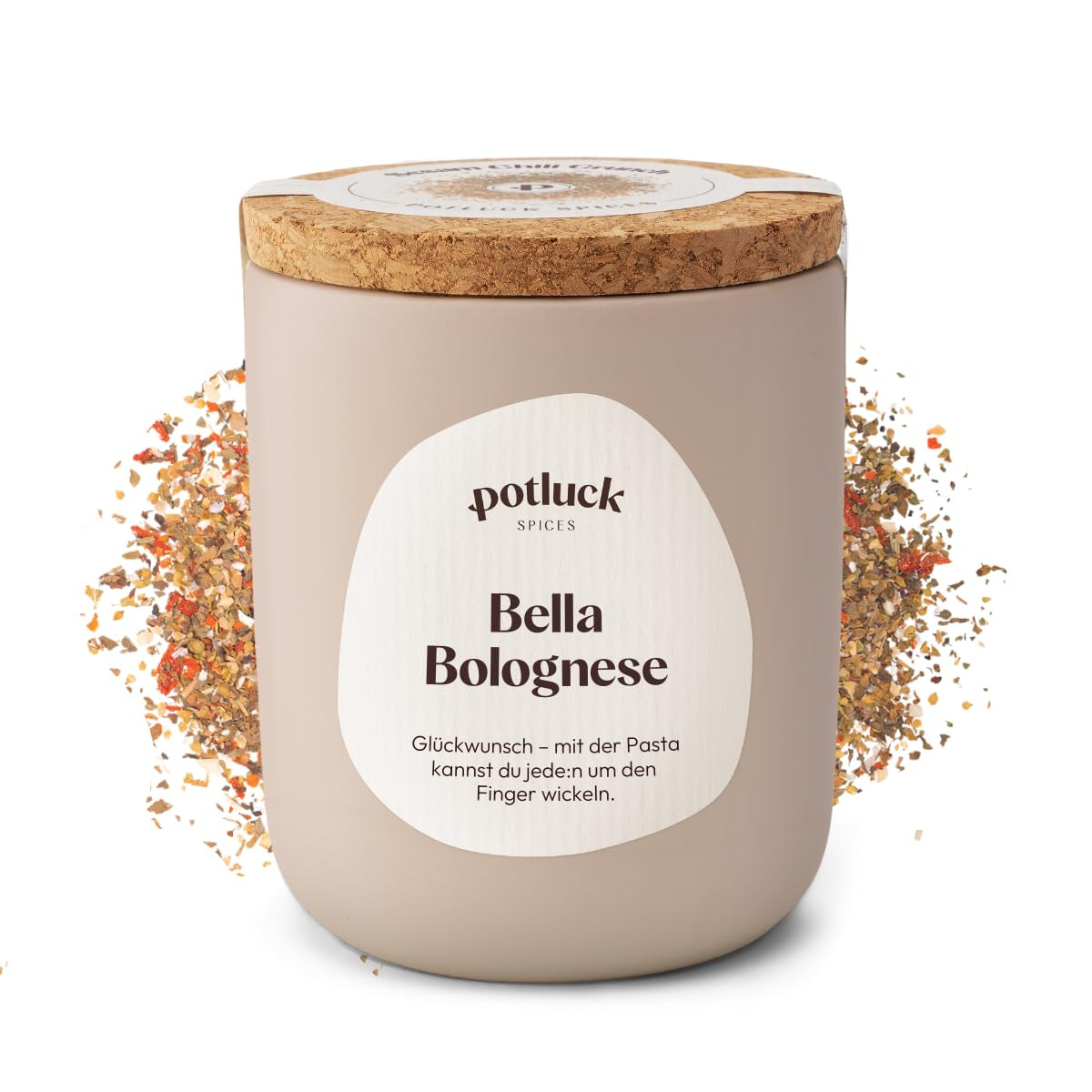 Potluck | Pasta e Pizza Kräuter | Gewürzzubereitung im Keramiktopf | 40g | Vegan, glutenfrei und mit natürlichen Inhaltsstoffen