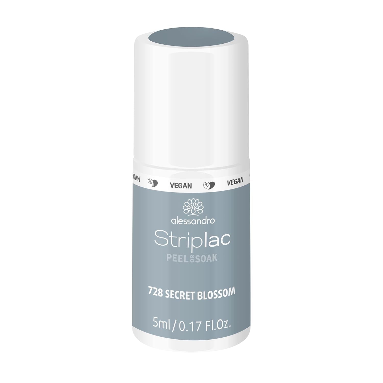 alessandro Striplac UV-Nagellack Flat White – Schonend und langanhaltend – Einfache Entfernung dank Peel-Off-Technologie – Vegan und tierversuchsfrei – 8 ml