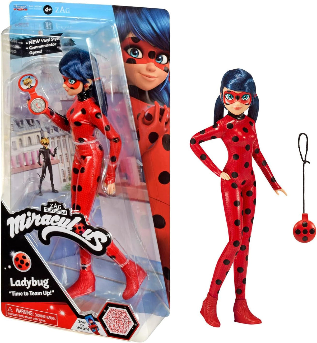 Bandai - Miraculous Ladybug - Doll Marinette Colour Change Surprise - Păpușă articulată Miraculous, 26 Cm + 3 surprize - Model aleatoriu - P50390 Papusi Naty Shop Buburuză